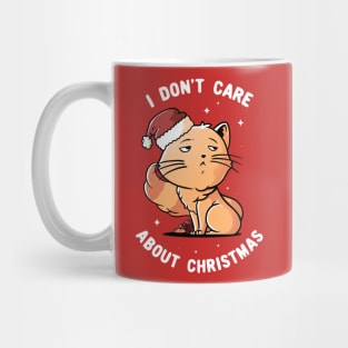 I Don’t Care About Christmas Cute Snob Cat Gift Mug